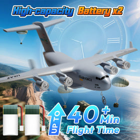 AIGIMU plane delivers over 40 minutes flight time with dual batteries