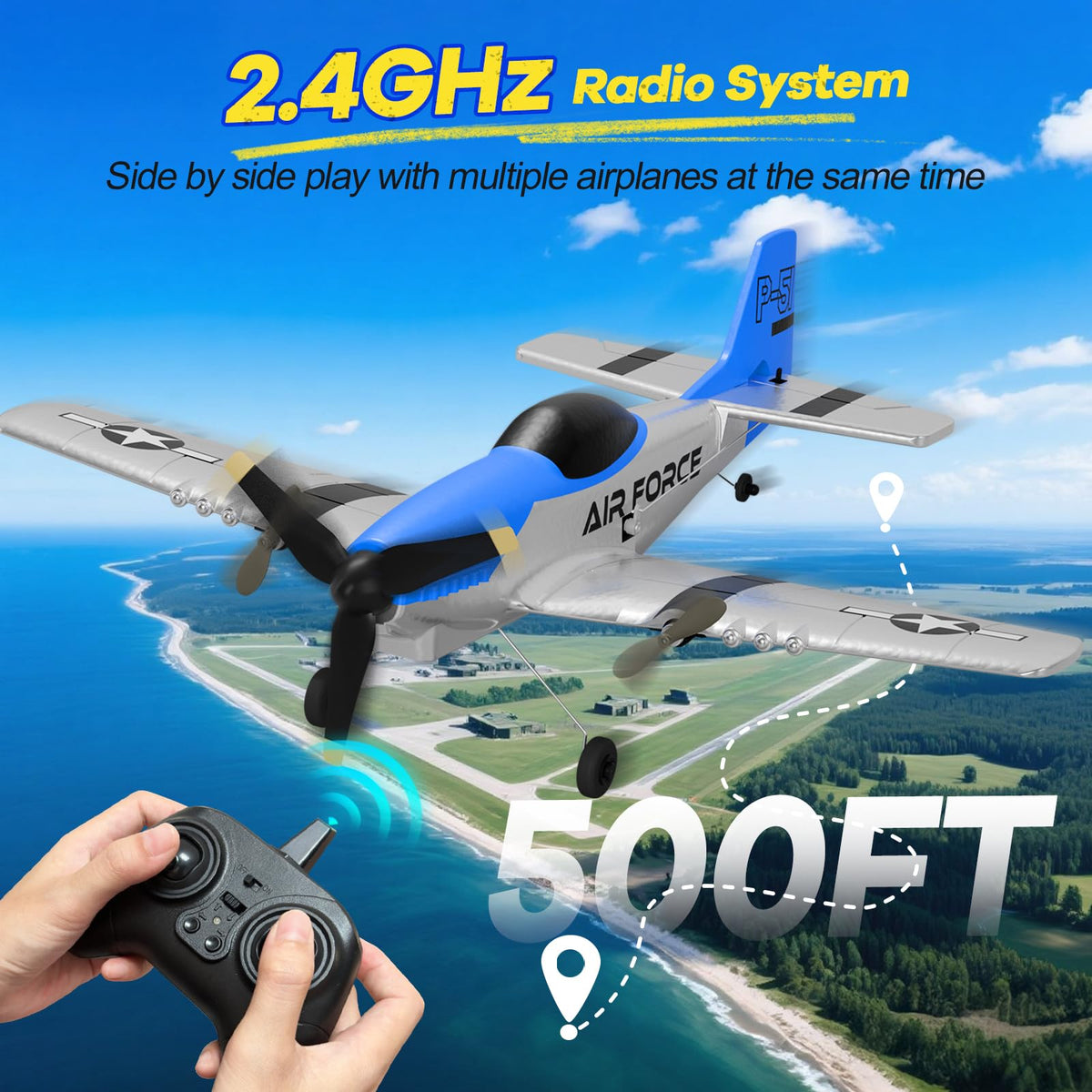 AIGIMU Ready-to-Fly aircraft ships ready for immediate fun.