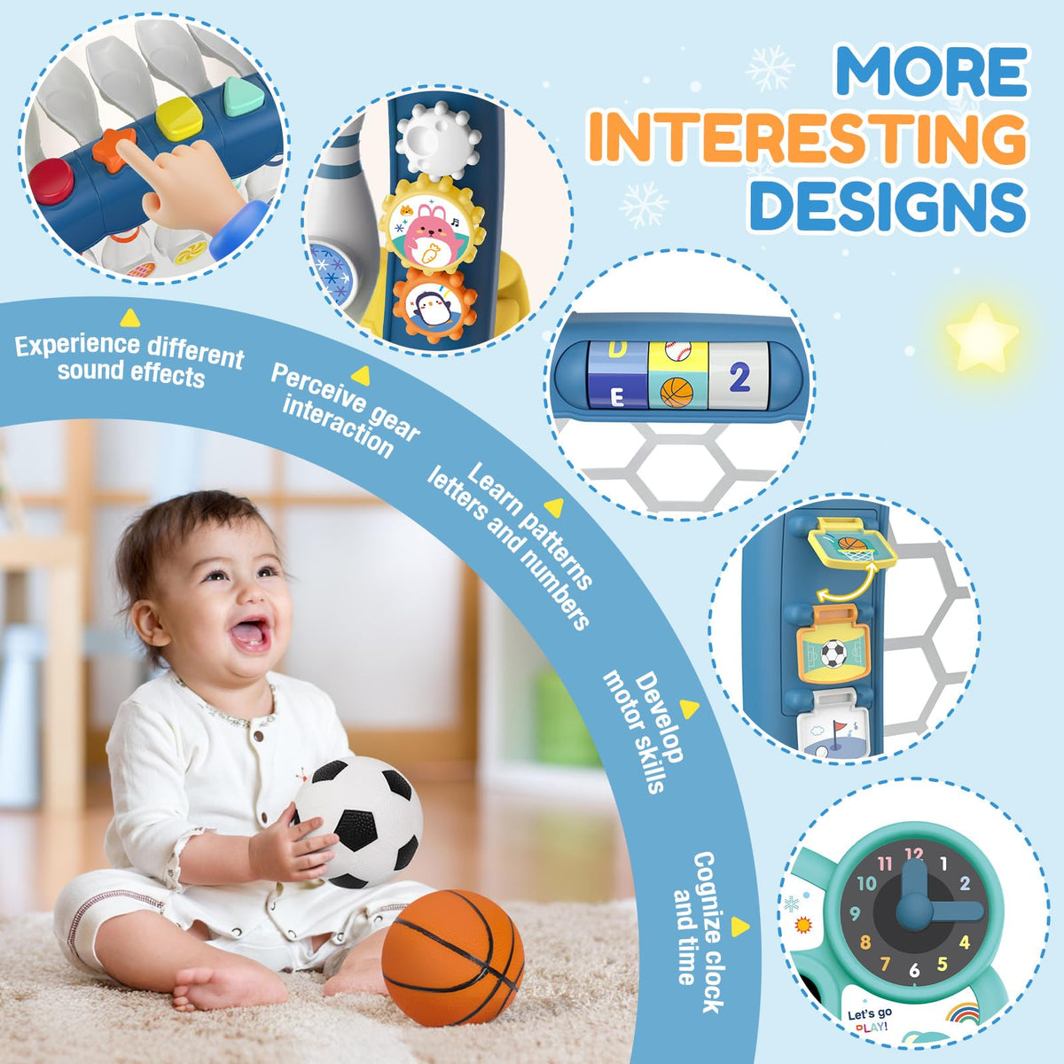 AIGIMU toddler sports toy baseball setup for batting and bowling practice.