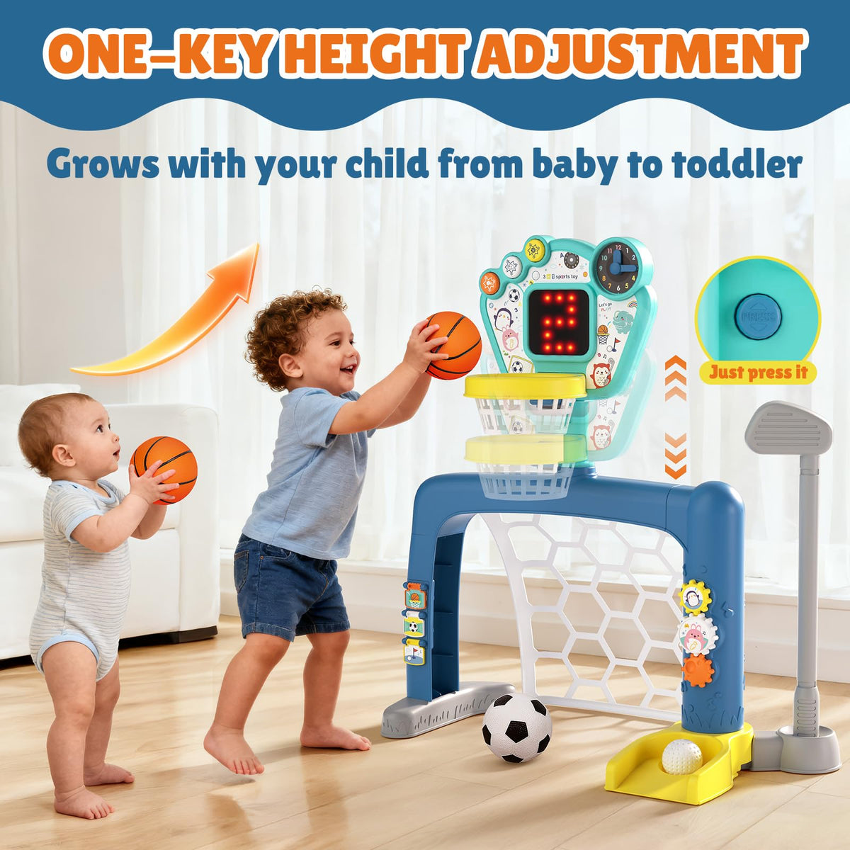AIGIMU compact design keeps play areas tidy and easy to transport