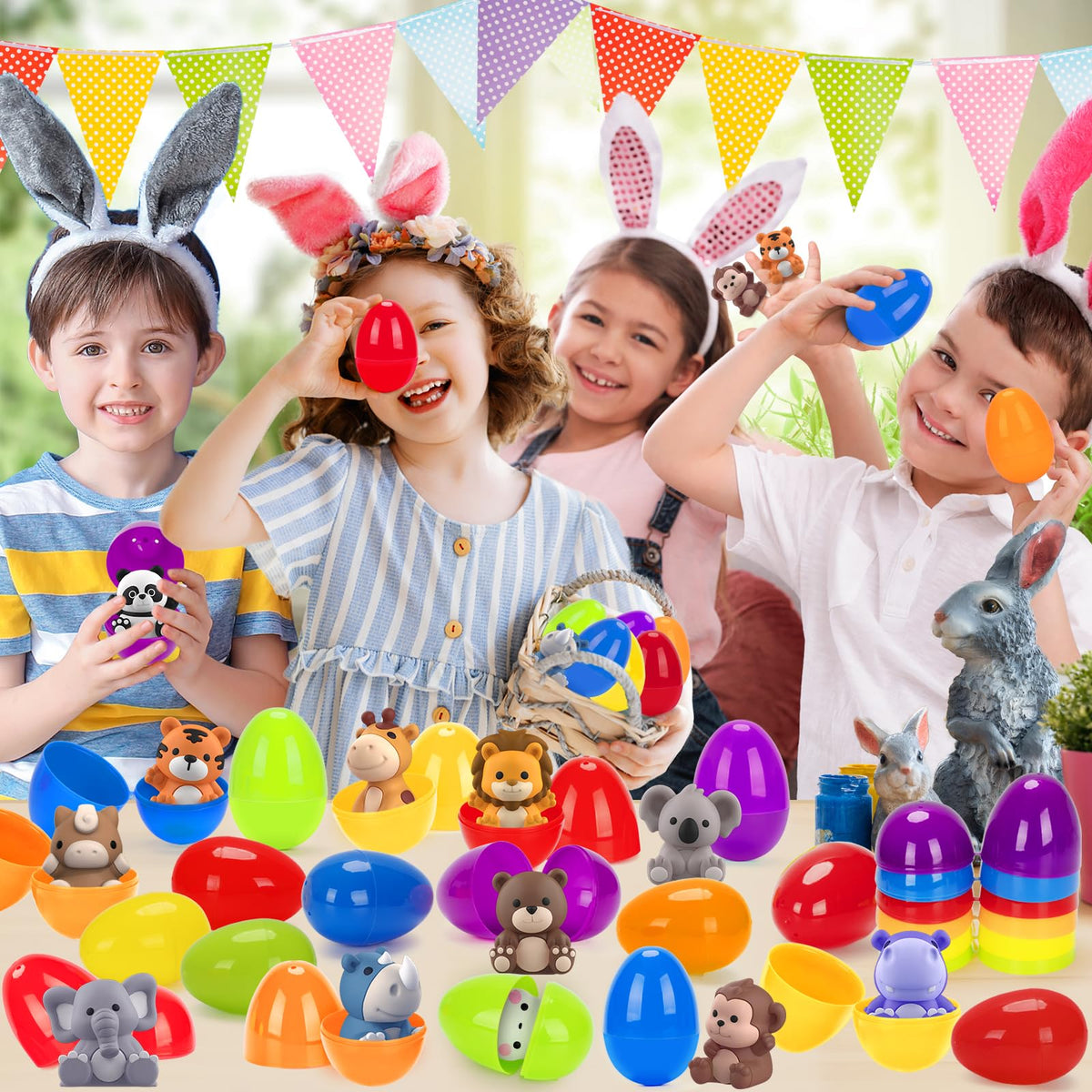 Aigybobo Easter basket stuffers with fun toy prizes
