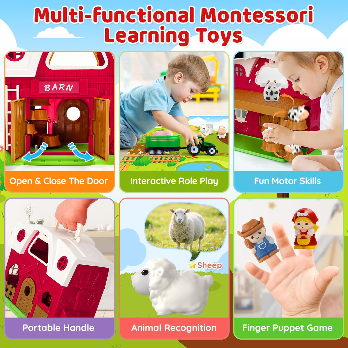 Aigybobo farm cart accessory enhances cooperative play