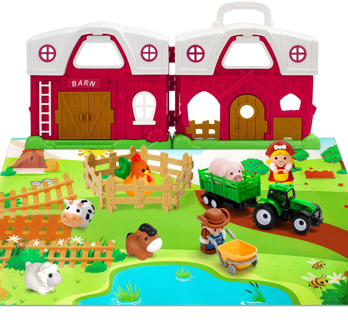 Aigybobo movable barn doors encourage fine motor exploration