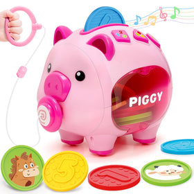 Aigybobo piggy bank coin slot—easy insertion for tiny hands.