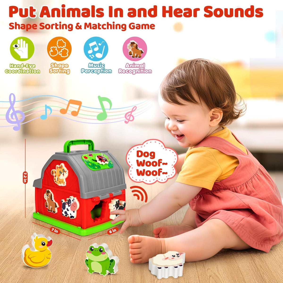 Aigybobo portable handle barn for easy on-the-go learning and storage