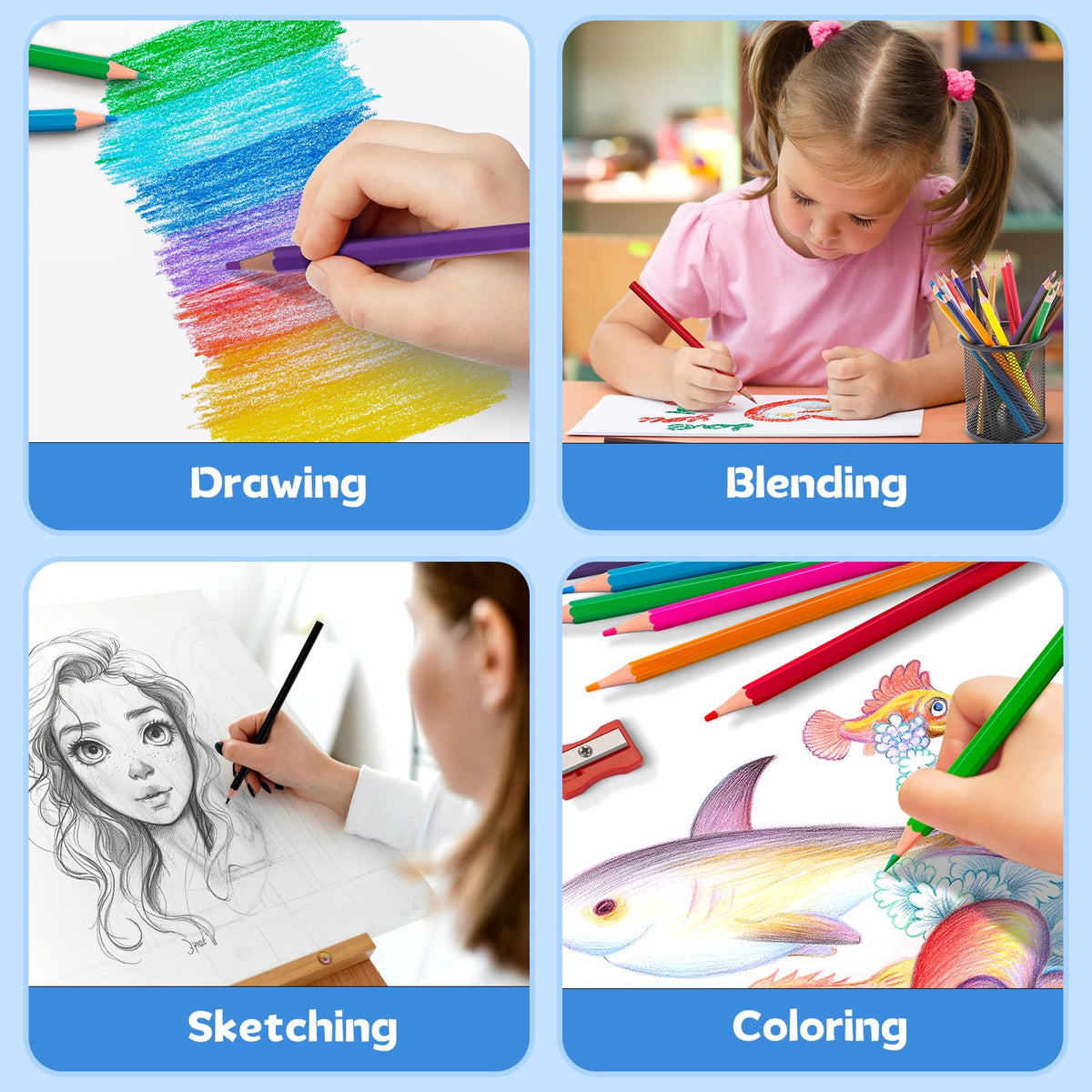 Aigybobo non-toxic pencils safe for kids and classrooms.