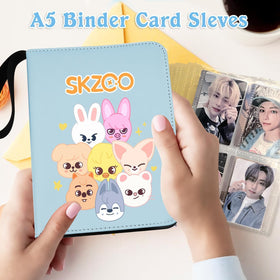 AiHdcy photocard binder features a portable bracelet handle for easy carrying.