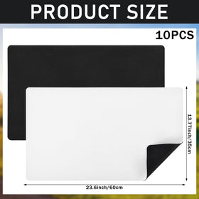 AIHSUMC sublimation blanks playmat 14x24; non slip rubber back keeps mats in place
