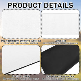 AIHSUMC sublimation blanks playmat 14x24; perfect for TCGs, board games, and desk use