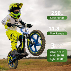 AIII 24V 250W motor delivers smooth acceleration for learning twists and turns