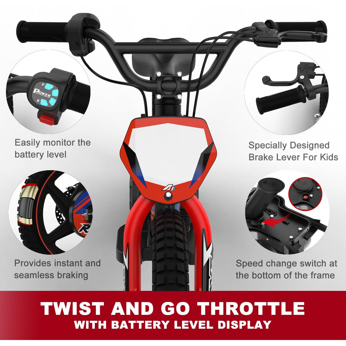 Detachable 24V 5.2Ah battery of the AIII bike with quick-release cover