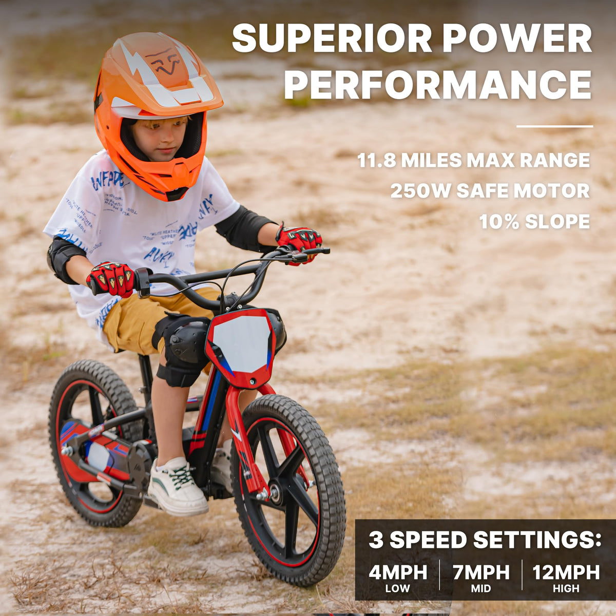 Rear disc brake on AIII bike ensures reliable stopping power for kids