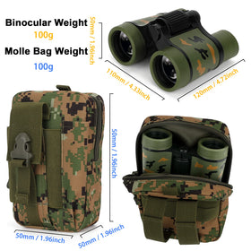 Binoculars for kids with blue color paired with walkie talkies.