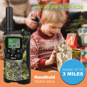 Aikmi kids walkie talkies overview shows durable construction and kid friendly controls