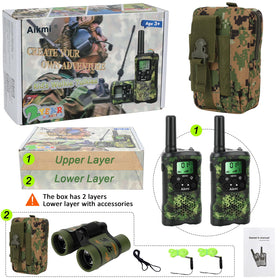 Aikmi MOLLE pouch with walkie talkies for organized gear outdoors