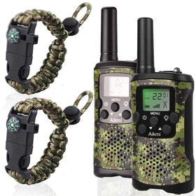 Aikmi camo walkie talkie front view for clear outdoor communication among kids