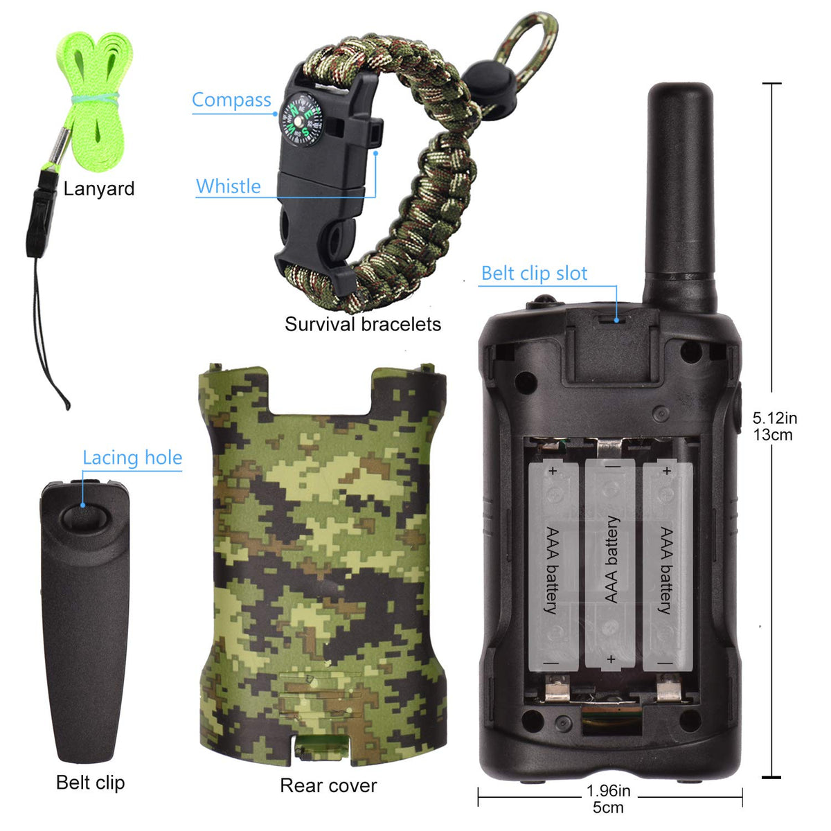 Aikmi walkie talkies in use during camping with kids.