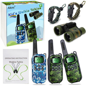 Aikmi walkie talkies show sturdy design for rough play and long-lasting use.