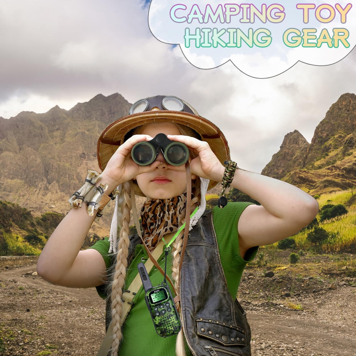 Aikmi three-pack walkie talkies for kids support shared play with friends.
