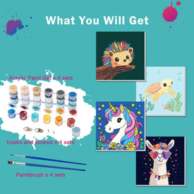 AILIBUT Paint by Numbers Kids acrylic paints deliver vibrant color right from the bottle