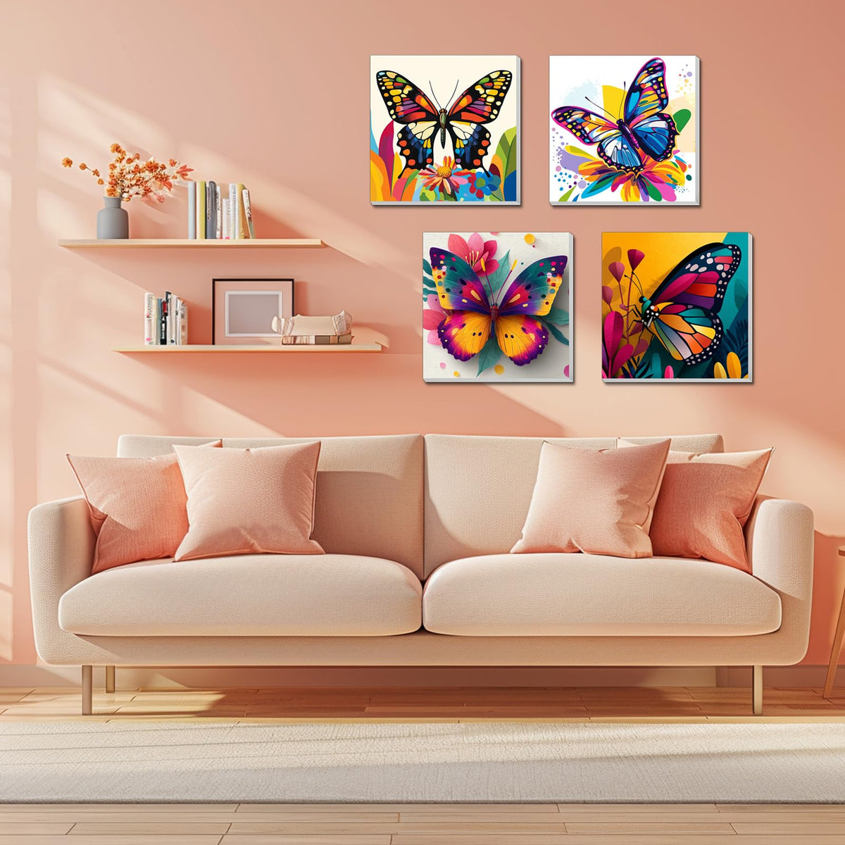 AILIBUT 8 brush set and frames included for complete DIY painting.