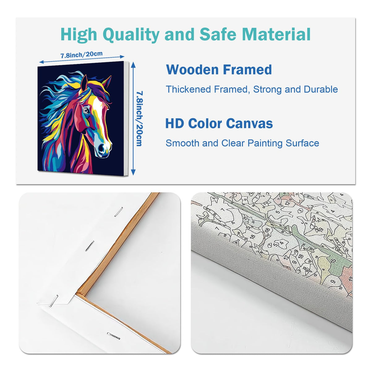 AILIBUT hook nails secure frames for easy display after painting.