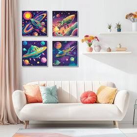 AILIBUT textured linen canvas with frames, sturdy surface for clean lines.