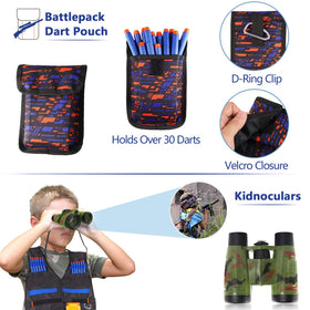 AILUKI tactical mask provides eye protection in Nerf battles.