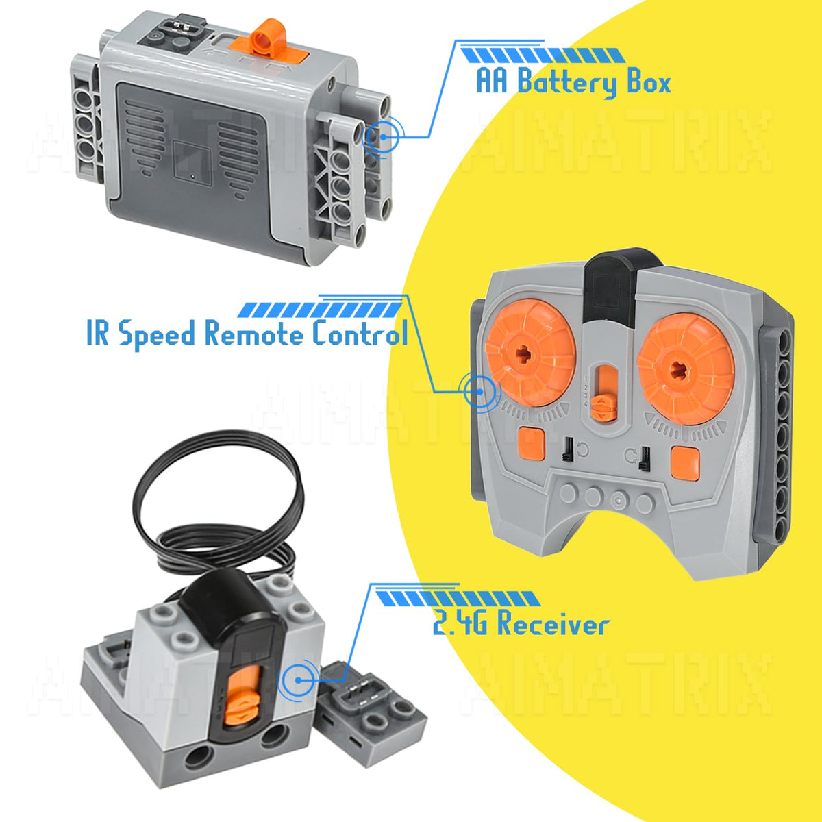 AIMATRIX extension wire enabling longer connections for larger models