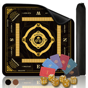 aimpiwt mahjong mat table cover 315x315 provides stable non-slip surface for games