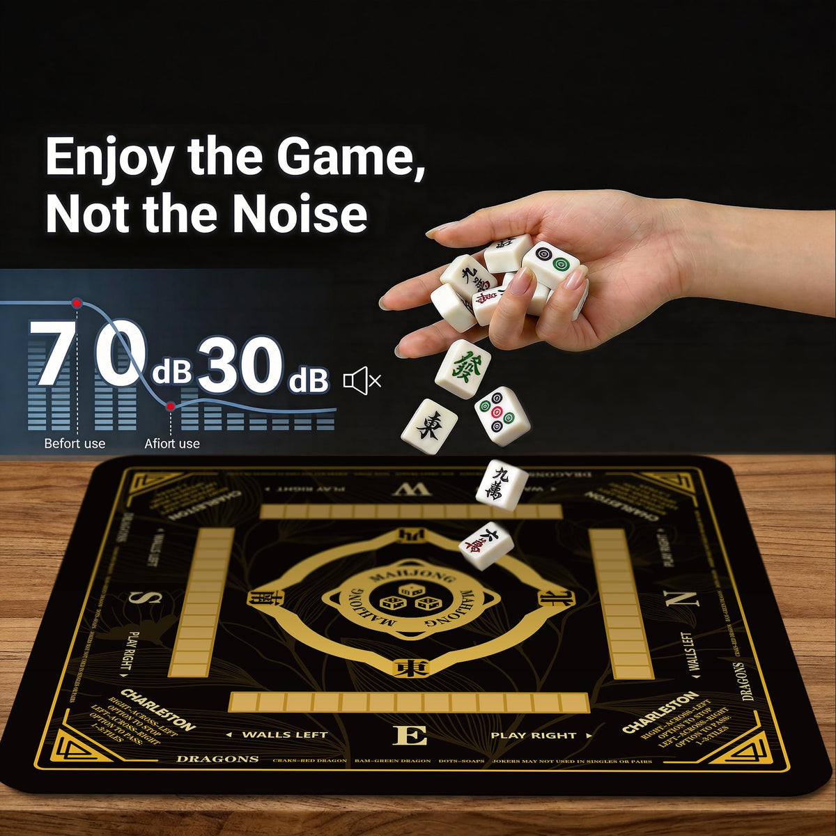 aimpiwt mat with instruction rules printed for quick learning