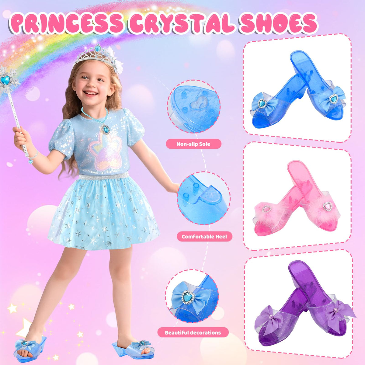 AINIOKA princess dress set earrings - playful accents complete the look