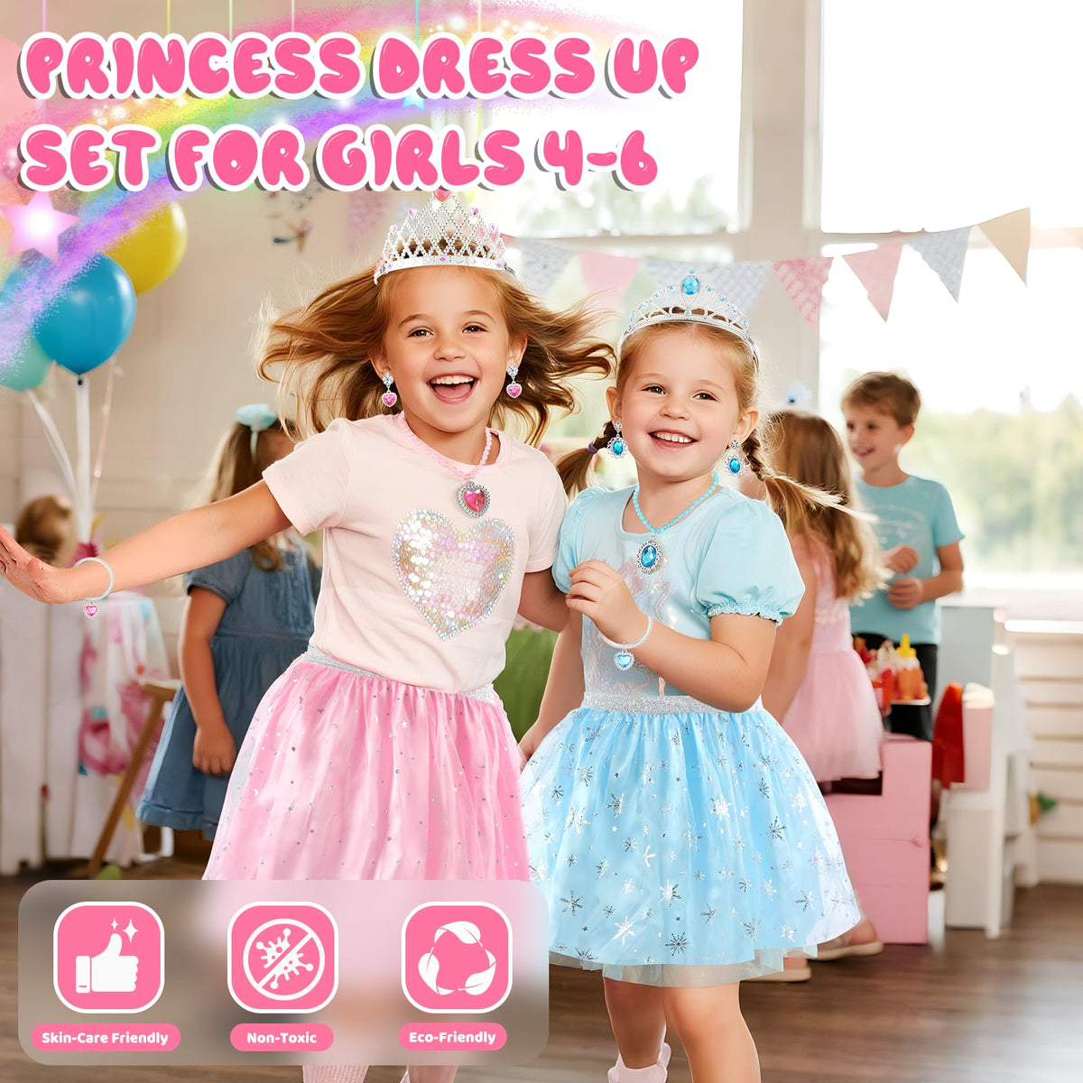 AINIOKA princess dress set rings - tiny sparkles for dress-up moments