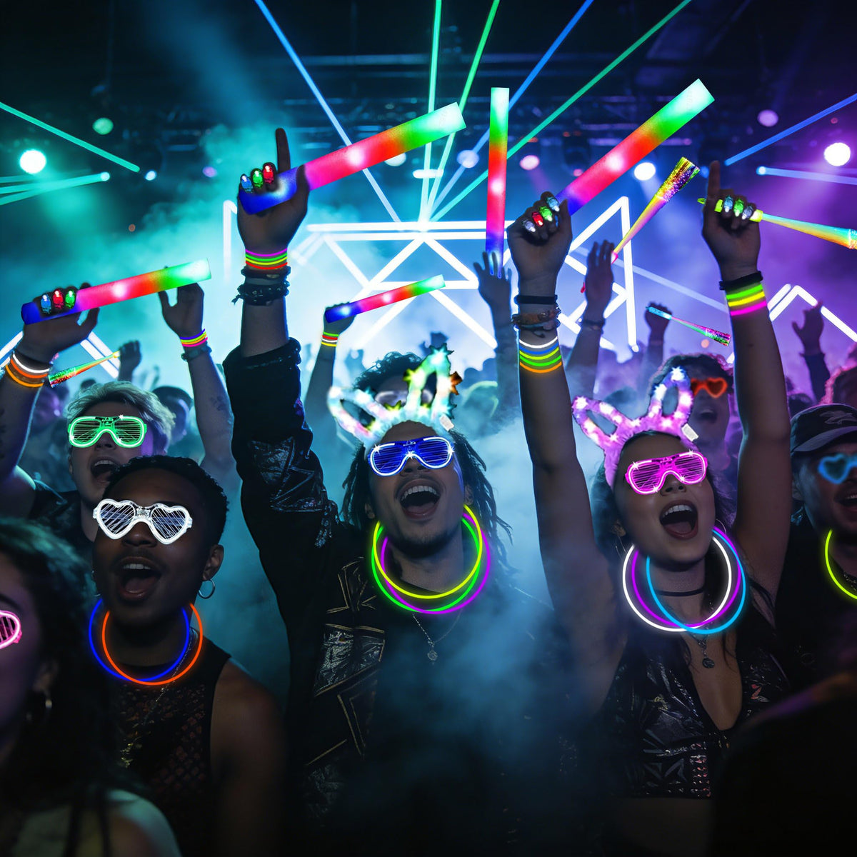 AioAuiy glow sticks assortment fuels festive lighting and safe surprises.
