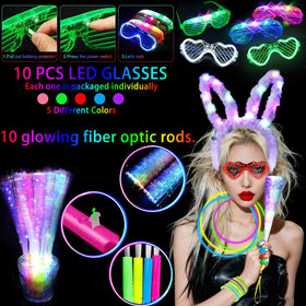 AioAuiy LED glasses provide hands-free illumination for parties and selfies.