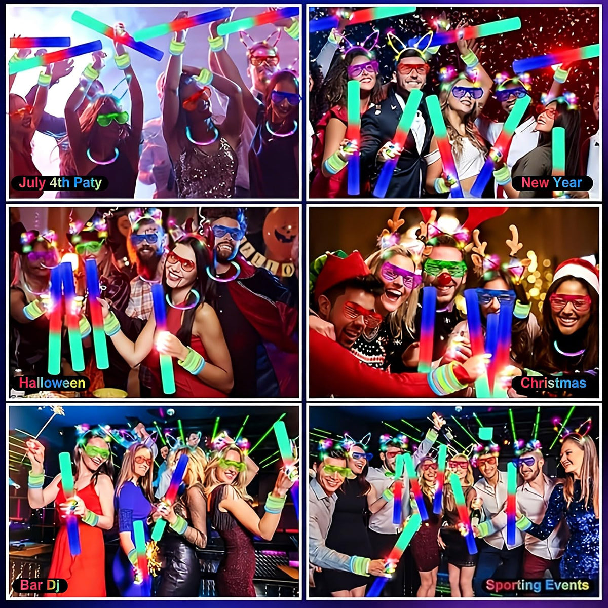 AioAuiy party scene lighting enhancing photos with dynamic glow