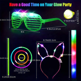 AioAuiy rabbit ears headband glowing for playful wedding or birthday scenes