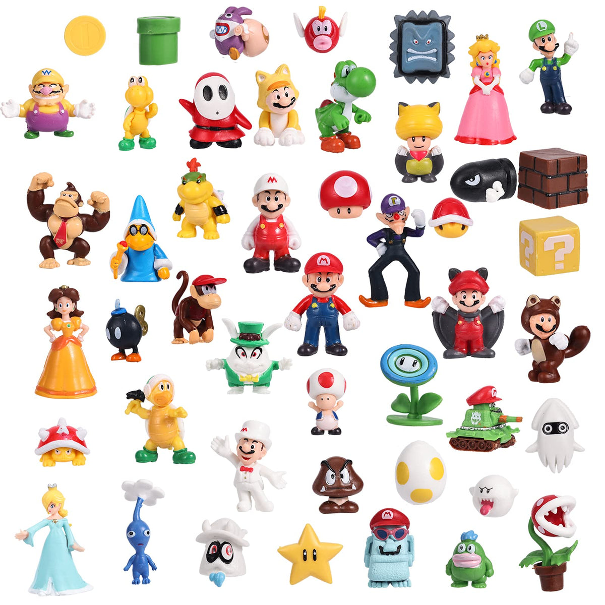 aioklcy action figures collection for display on shelves and desks, ideal for collectors.