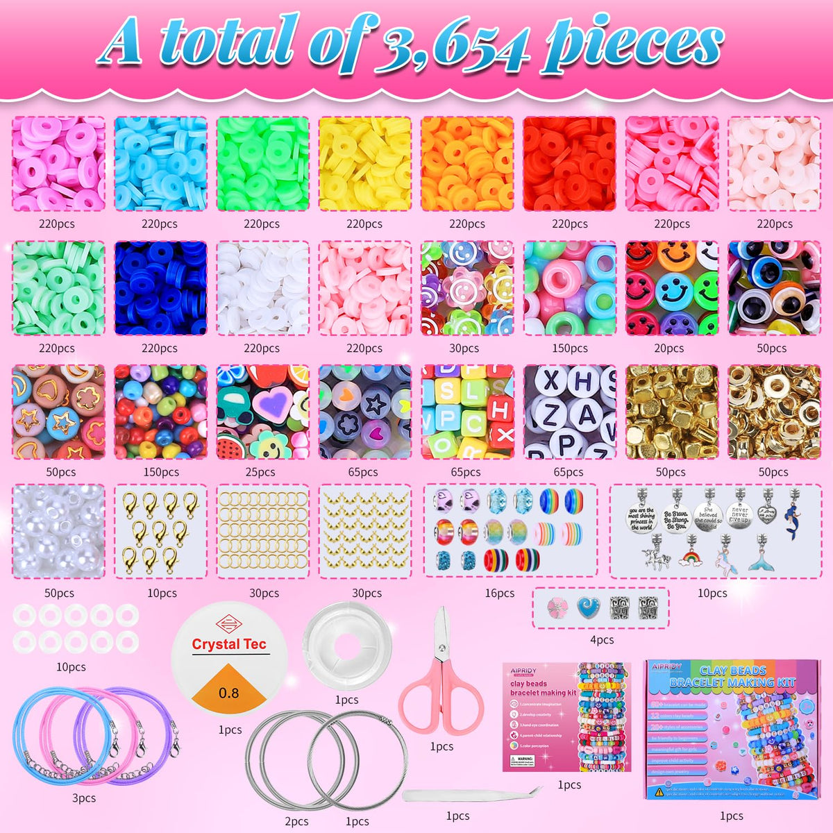 AIPRIDY unicorn and mermaid designs inspire imaginative jewelry projects.
