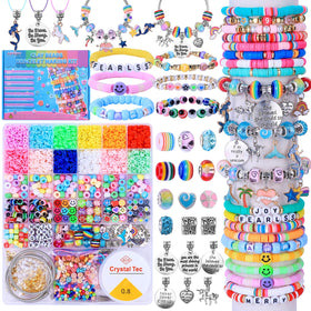 AIPRIDY unicorn and mermaid beads pack for colorful bracelet crafting