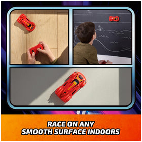Air Hogs Wall Racer back toggle showing mode switch for racing