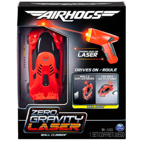 Air Hogs Zero Gravity Laser chasing laser light across surfaces for dynamic play.