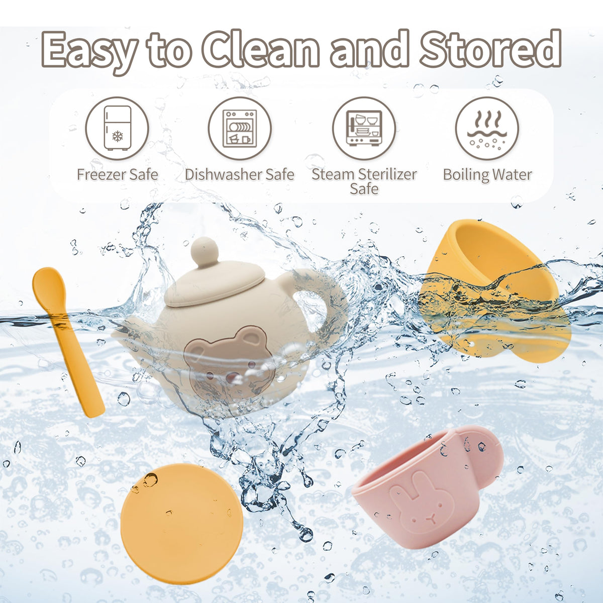 Air2Yun tea party set spoons help little hands.