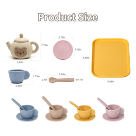 Air2Yun tea party set tray keeps play organized.