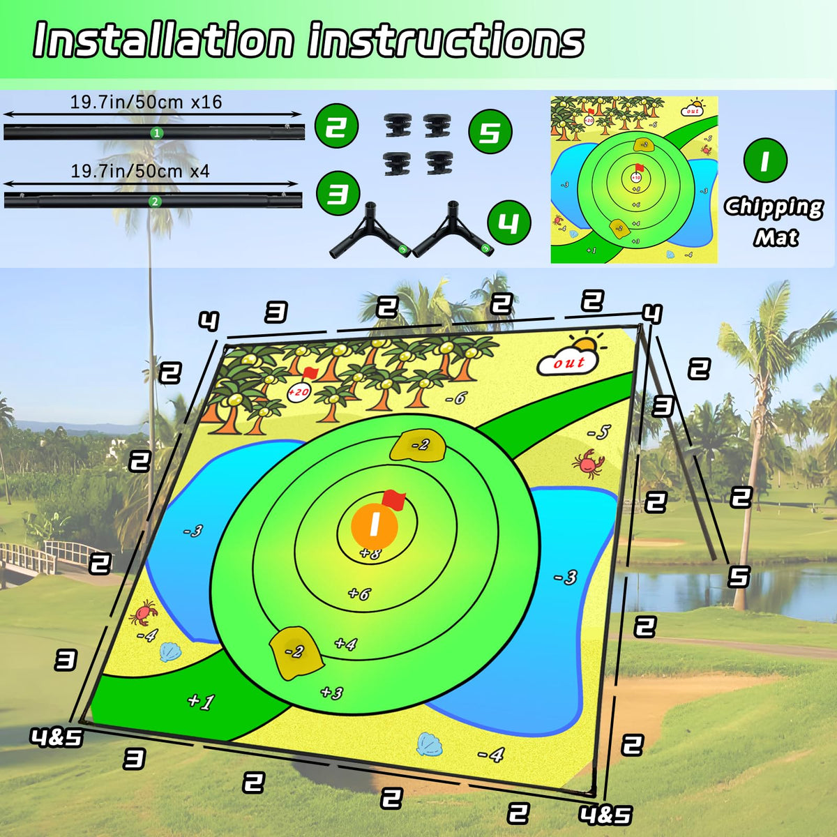 Airaperto Battle Golf accessories pack keeps equipment organized.