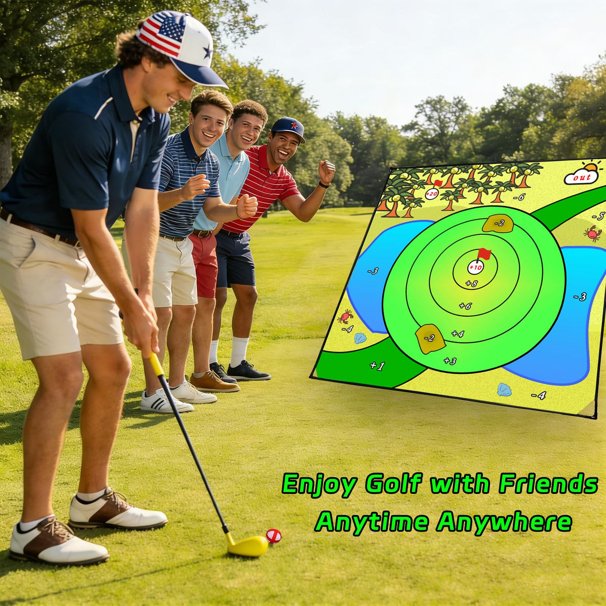 Airaperto Battle Golf coastal desert design adds visual variety during training.