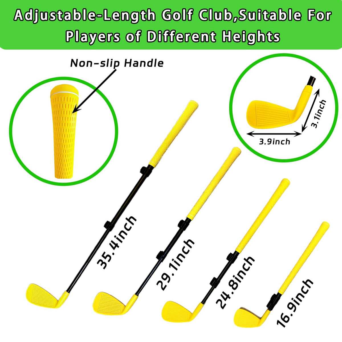 Airaperto Battle Golf sturdy frame with buckle connections ensures stable play.