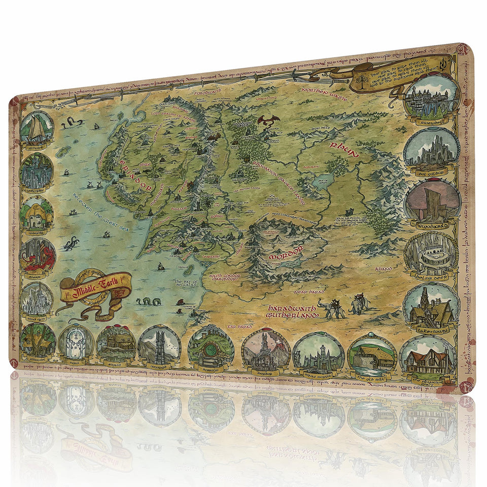 AIRCBC MTG playmat with non-slip backing for stable, fast-paced card play.