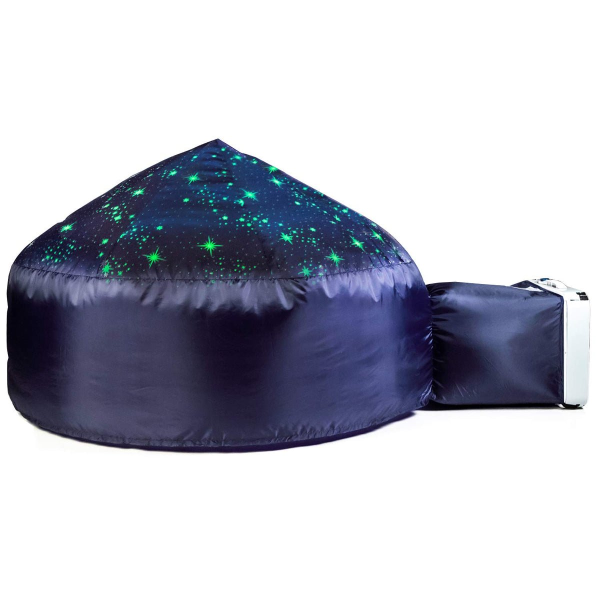 Air Fort Starry Night setup demonstrates quick inflation for instant playtime