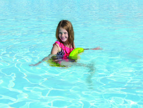 AirHead Sun Comfort Saddle close-up shows soft, durable EcoCell foam for relaxed lounging.